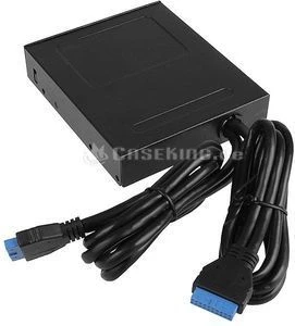 BitFenix 4x USB 3.0 Front Panel schwarz, 3.5", Multifunktionspanel
