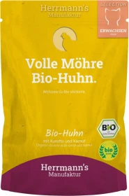 Herrmann's Manufaktur Bio Huhn mit Karotte und Kamut, 2kg (20x 100g)