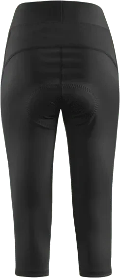 Löffler Basic Gel Tights Fahrradhose 3/4 schwarz (Damen)
