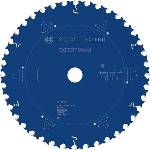 Bosch Professional Expert Wood Kreissägeblatt 40Z, 254x1.8x25.4mm, 1 Stück