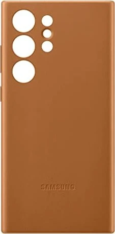 Samsung Leather Case für Galaxy S23 Ultra Camel