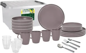 Brunner All Inclusive 36-teilig Geschirrset dolomit rosè