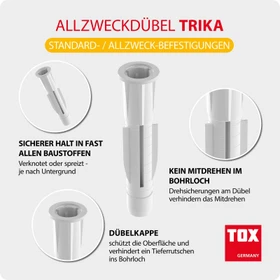 TOX Trika 14/75 Allzweckdübel, 14x75mm, 20 Stück
