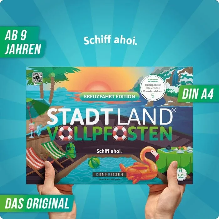 Stadt Land Vollpfosten - Kreuzfahrt Edition - Schiff ahoi