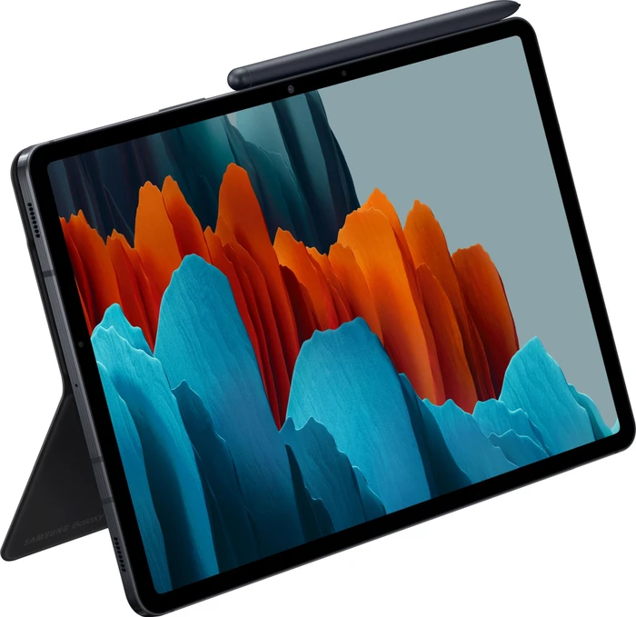 Samsung EF-DT870 Book Cover Keyboard für Galaxy Tab S7 / Tab S8, schwarz, DE