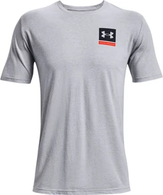 Under Armour Photoreal Funktionsshirt kurzarm mod gray heather/black (Herren)