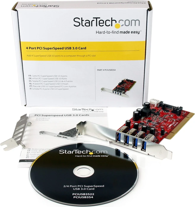StarTech USB-Controller, 4x USB-A 3.0, PCI