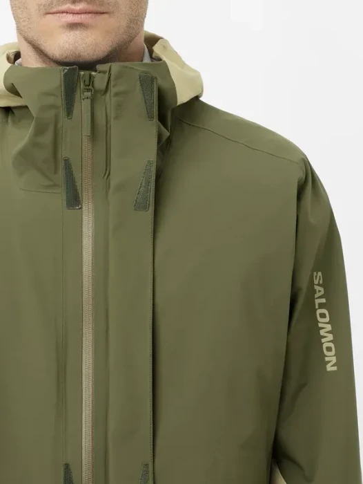 Salomon Outerpath Pro 2.5L Funktionsjacke gray green/grape leaf (Herren)