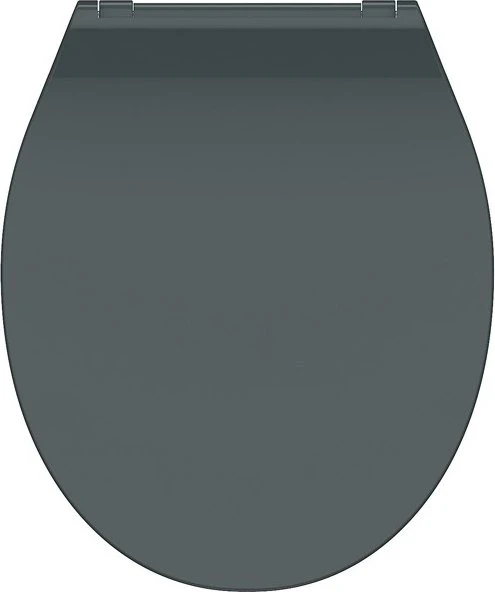 Schütte Duoplast WC-Sitz Slim mit Absenkautomatik und Schnellverschluss, anthrazit