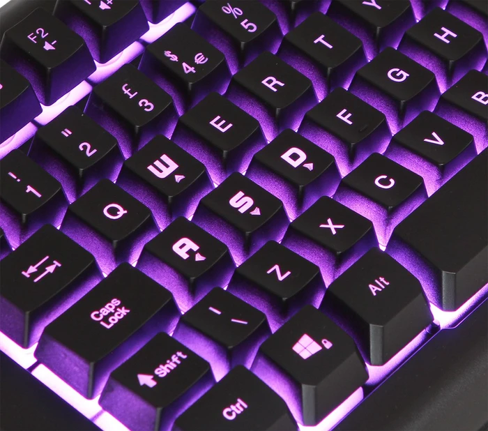 CiT WKB208 Avenger 3 Colour LED Iluminated Gaming Keyboard and Mouse, USB, UK