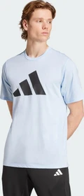 adidas Train Essentials Feelready Logo Funktionsshirt kurzarm glow blue/black (Herren)