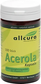 allcura Acerola Kapseln gelatinefrei, 100 Stück