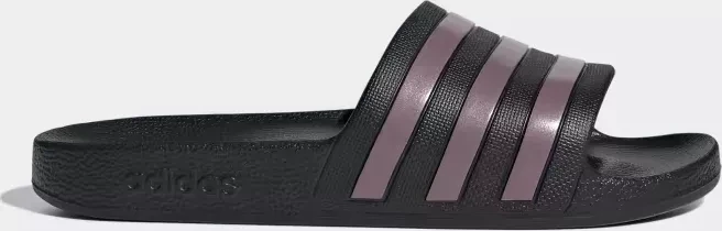 adidas Aqua Adilette core black/matt purple (Damen)