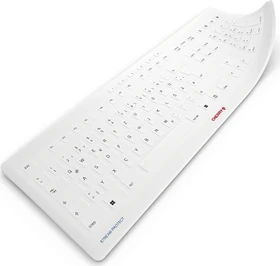 Cherry Stream Protect Membrane für Cherry Stream, Layouts: ISO-DE, Tastatur-Schutzhülle, weiß/grau