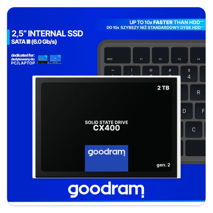goodram CX400 gen.2 2TB, 2.5" / SATA 6Gb/s