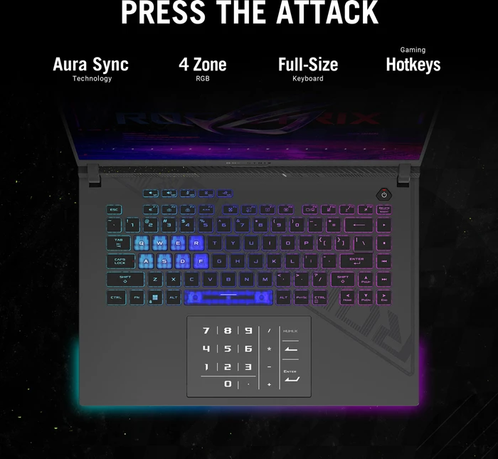 ASUS ROG Strix G16 (2023) G614JV-N3192W, Eclipse Gray, Core i7-13650HX, 16GB RAM, 1TB SSD, GeForce RTX 4060, DE