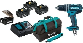 Makita DHP482RFX3 Akku-Schlagbohrschrauber inkl. Tasche + 3 Akkus 3.0Ah + Zubehör