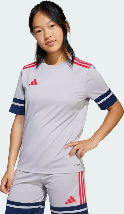 adidas Squadra 25 Trikot kurzarm glory grey/team navy blue 2/pure ruby (Junior)