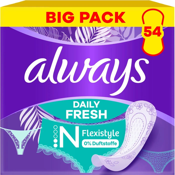 Always Daily Flexistyle normal fresh scent, 54 Stück