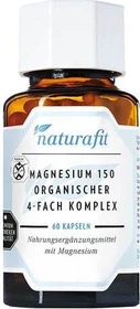 naturafit Magnesium 150 Organischer 4-Fach Komplex Kapseln, 60 Stück