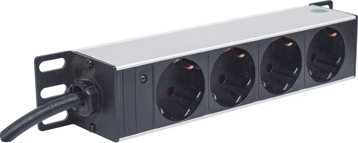 Intellinet 10" Steckdosenleiste, 1HE, 4-fach, 250V, 1.8m