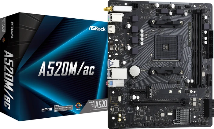 ASRock A520M/ac (AMD AM4)