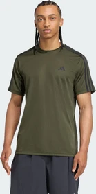 adidas Train Essentials 3-Stripes Training Funktionsshirt kurzarm night cargo/black (Herren)