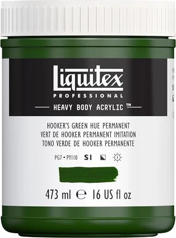 Liquitex Professional Heavy Body Acrylic hooker's green hue permanent, 473ml