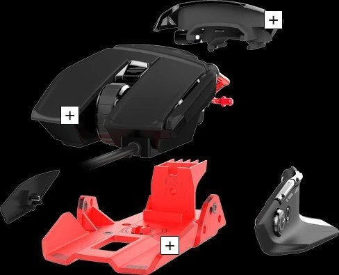 MadCatz R.A.T. 4 Gaming Mouse, PixArt PMW 3310, USB