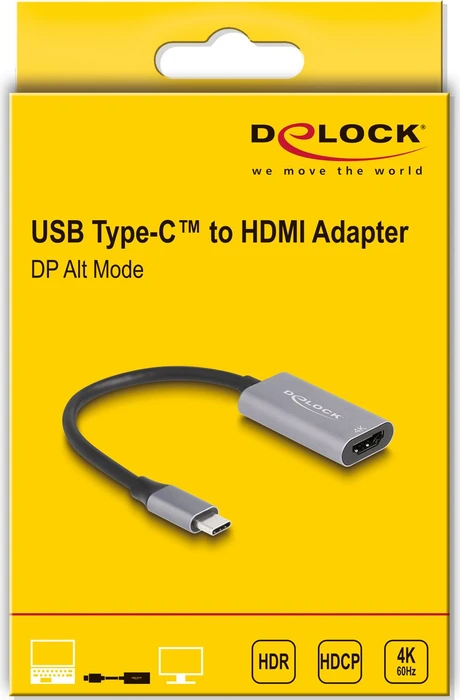 DeLOCK USB-C/HDMI Adapter, 4K/60Hz