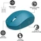 Port Designs Wireless Mouse Collection blau, USB Vorschaubild
