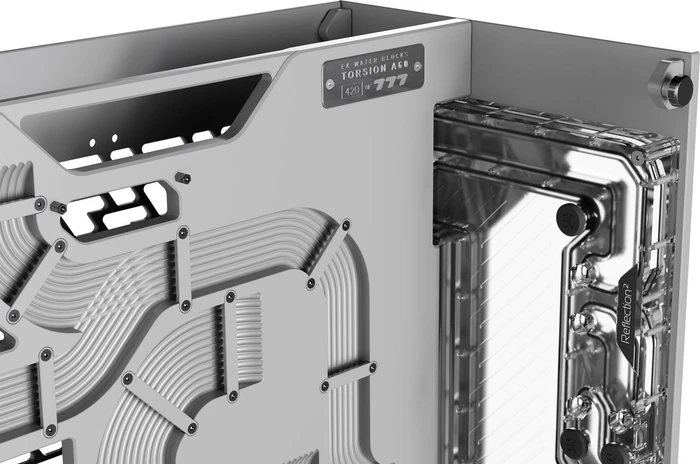 EK Water Blocks EK-Quantum Torsion A60 Silver Limited Edition, silber, Glasfenster