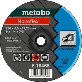 Metabo Novoflex Stahl A 24 Trennscheibe gekröpft, 125x6x22.23mm, 25 Stück