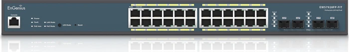EnGenius Fit FitSwitch EWS79 Rackmount Gigabit Managed Switch, 24x RJ-45, 4x SFP, 410W PoE+