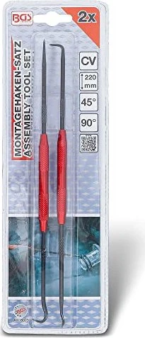BGS technic Montagehaken-Satz 220mm 2-tlg.