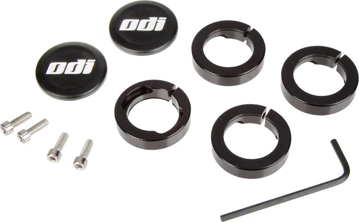 ODI V1 Lock Jaw Dual Clamp Grip Lock Rings schwarz