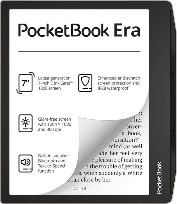 PocketBook Era, Stardust Silver, 16GB Flash