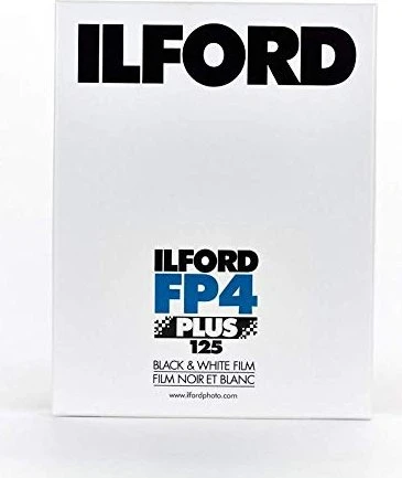 Ilford FP4 Plus ISO 125/22° 4x5" S/W-Planfilm 25 Blatt