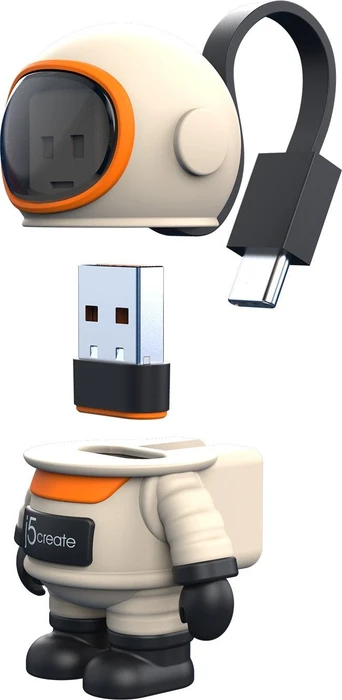 j5create AERO DROP CrossLink Wireless Dongle, USB-C/USB-A 2.0 [Stecker]