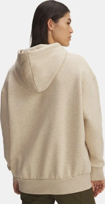 Under Armour Icon Fleece Oversize Hoodie city khaki light heather/white (Damen)