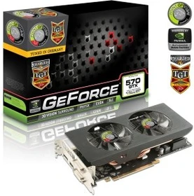 Point of View GeForce GTX 570 TGT Charged Dual Fan, 1.25GB GDDR5, 2x DVI, HDMI, DP