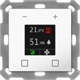 MDT Raumtemperatur-Nebenstelle Smart 55 Reinweiß glänzend