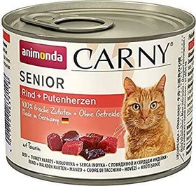 animonda Carny Senior Rind + Putenherzen, 2.40kg (12x 200g)