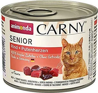 animonda Carny Senior Rind + Putenherzen, 2.40kg (12x 200g)
