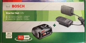Bosch DIY Starterset 18V, 2.5Ah, Li-Ionen, 1 Akku [2.5Ah] [45Wh]
