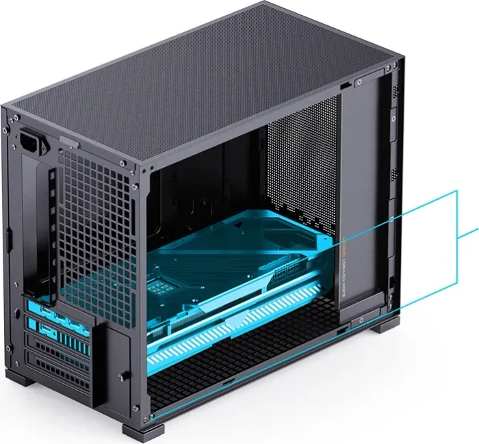 Jonsbo D32 STD Black, Glasfenster