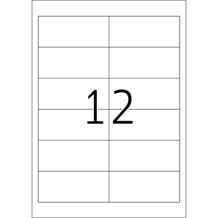 Herma Adressetiketten Inkjet, 97x42.3mm, weiß, matt, 25 Blatt (300 Etiketten)
