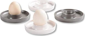 Kesper Eierbecher grau/weiß, 4 Stück