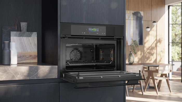 Siemens iQ700 CM924G1M1 Backofen mit Mikrowelle mattschwarz