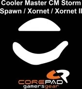 Corepad Skatez PRO für Cooler Master CM Storm Spawn / Xornet / Xornet III, Mausgleiter, weiß